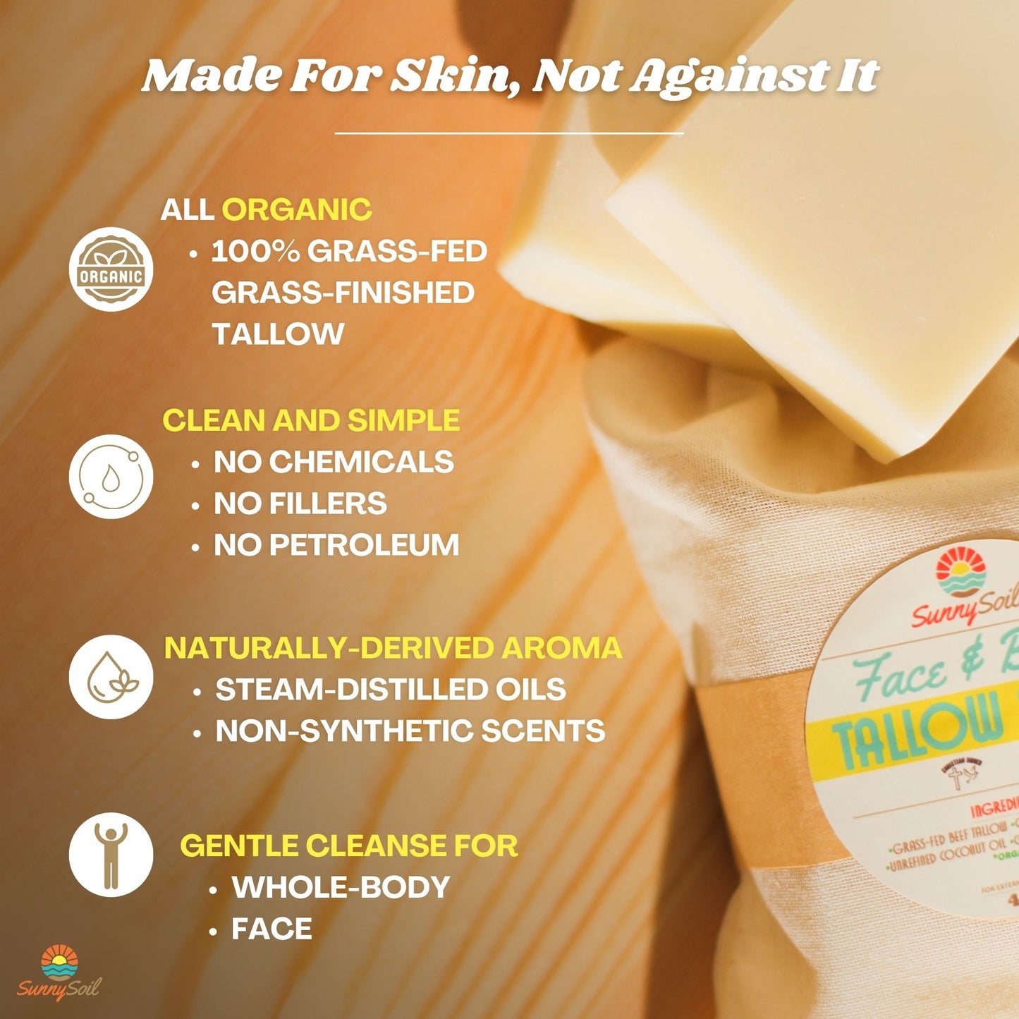 *NEW* Face & Body Tallow Soap Bar