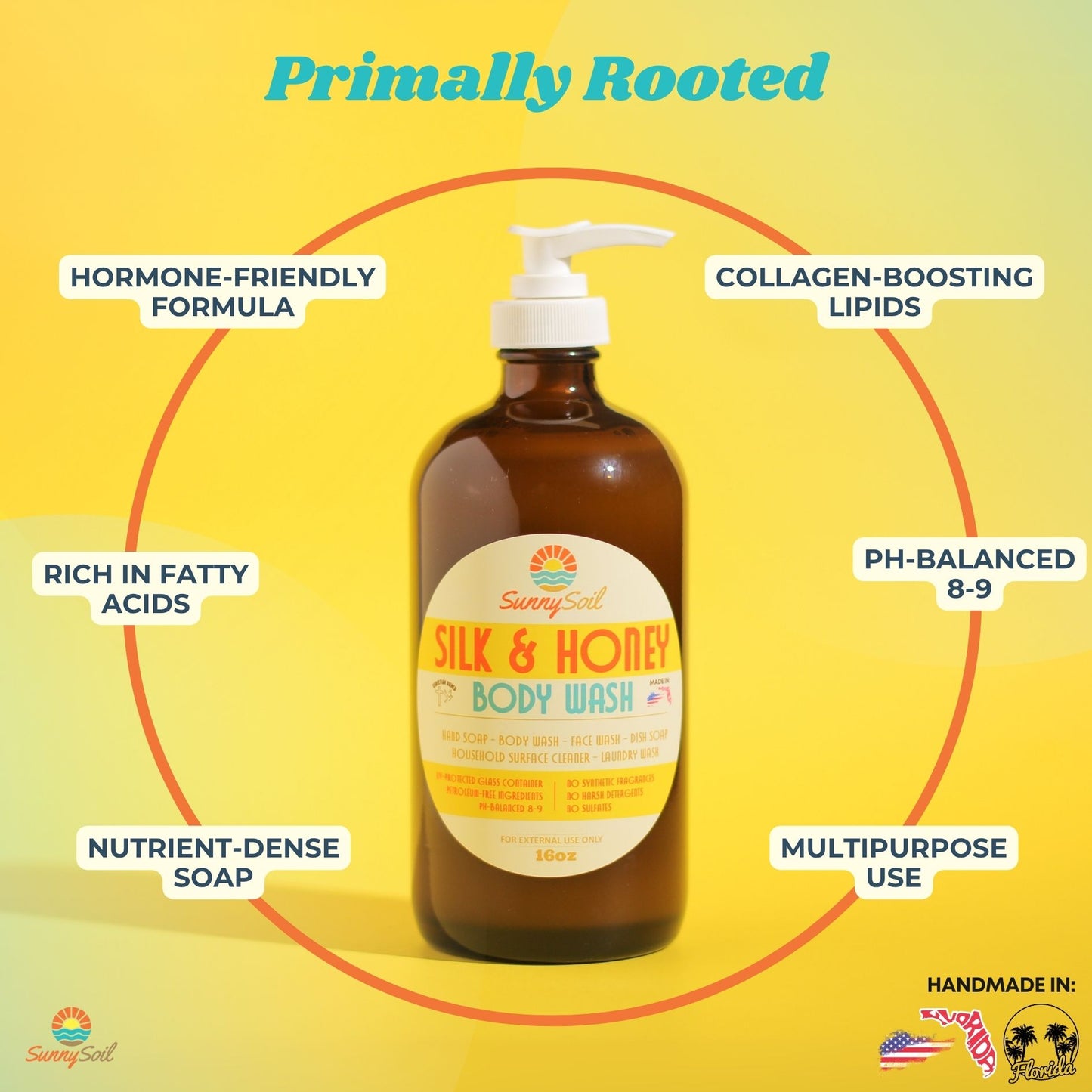 *NEW* Silk & Honey Body Wash (16oz)
