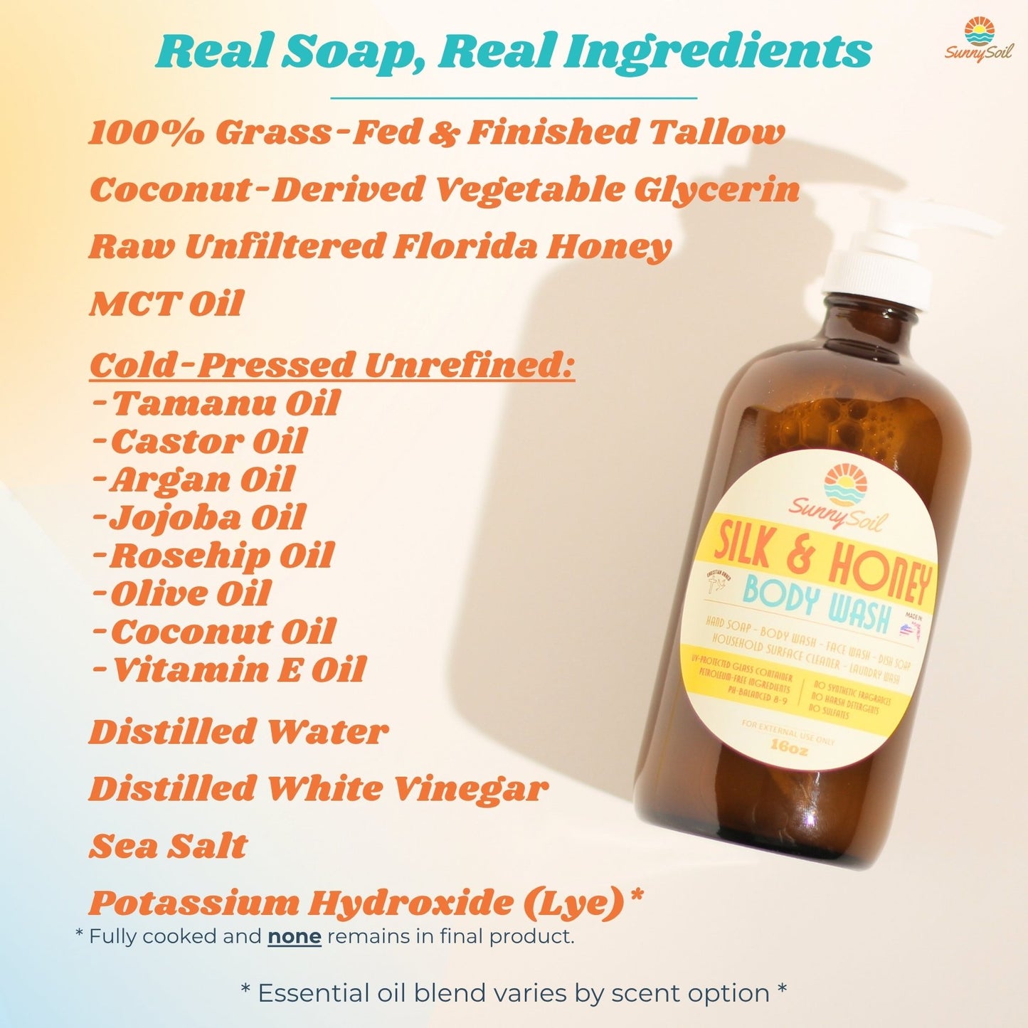 *NEW* Silk & Honey Body Wash (16oz)