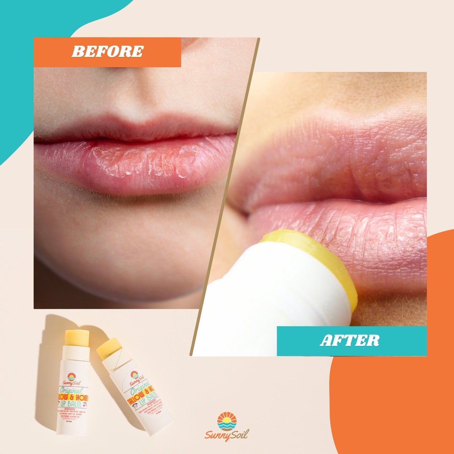 Tallow & Honey Lip Balm (Pack of 3)