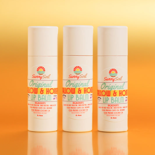 Tallow & Honey Lip Balm (Pack of 3)