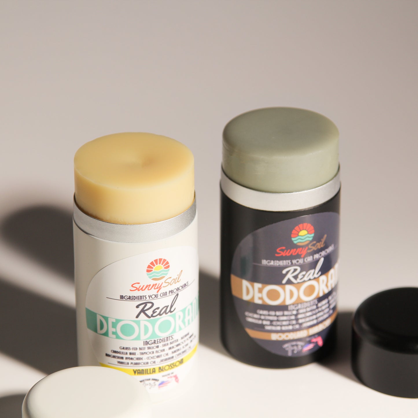 Desodorante REAL con sebo, manteca de karité, magnesio y carbón