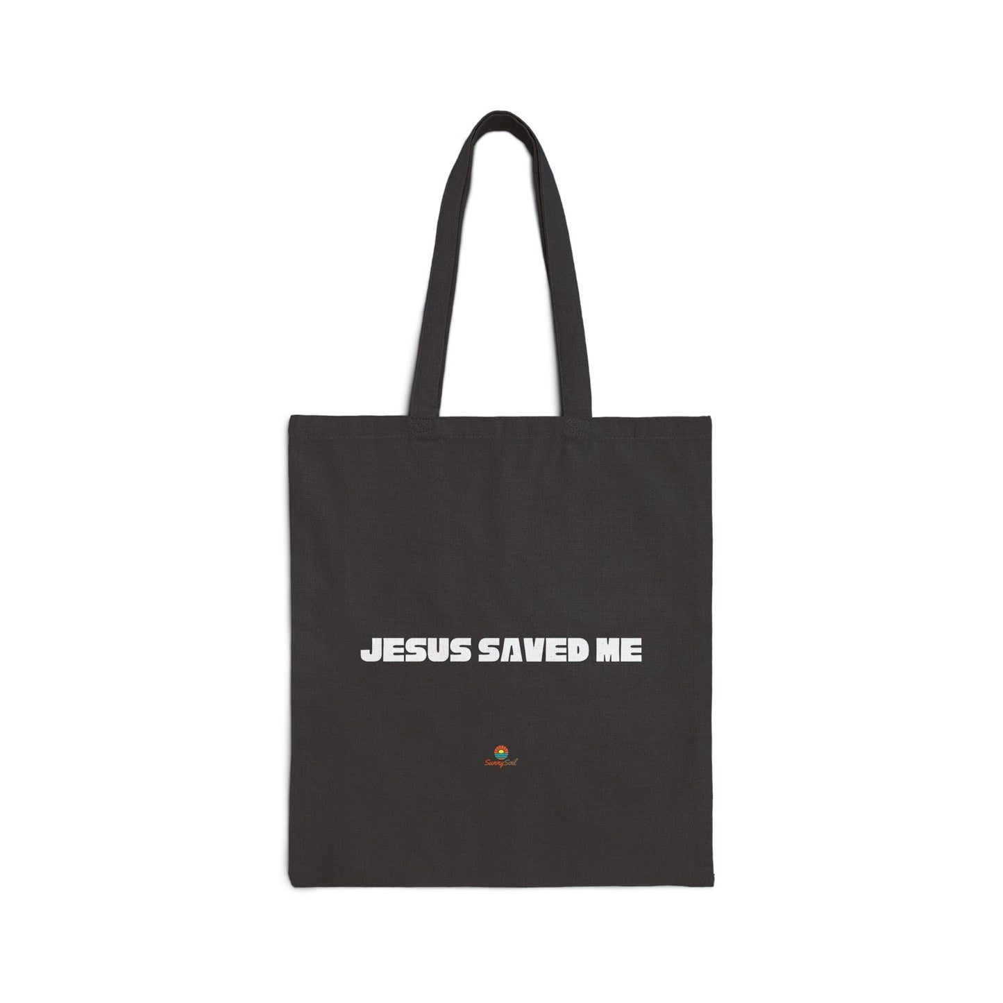Jesus Saved Me Canvas Tote — Christian Faith Reusable Shopping Bag