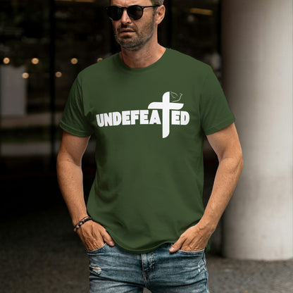 Jesus Christ Undefeated T-Shirt 100% Cotton - Faith, Revival, Ministry Merch