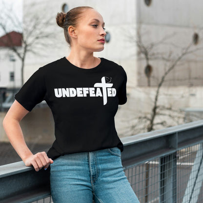 Jesus Christ Undefeated T-Shirt 100% Cotton - Faith, Revival, Ministry Merch