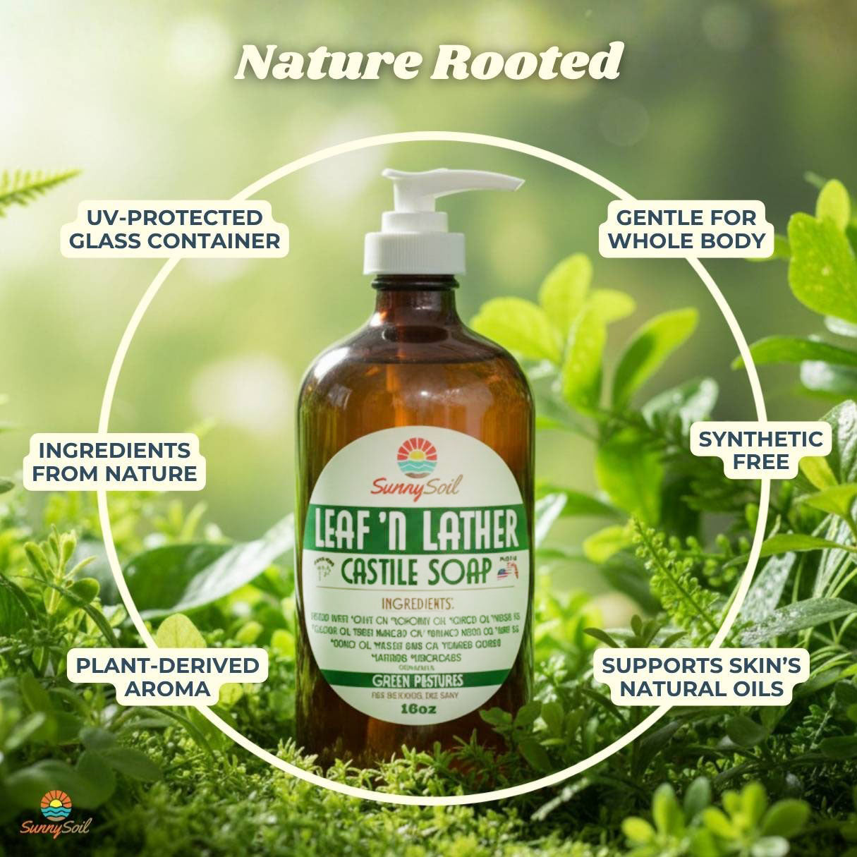 *NEW* Leaf 'n Lather Castile Soap (16oz)