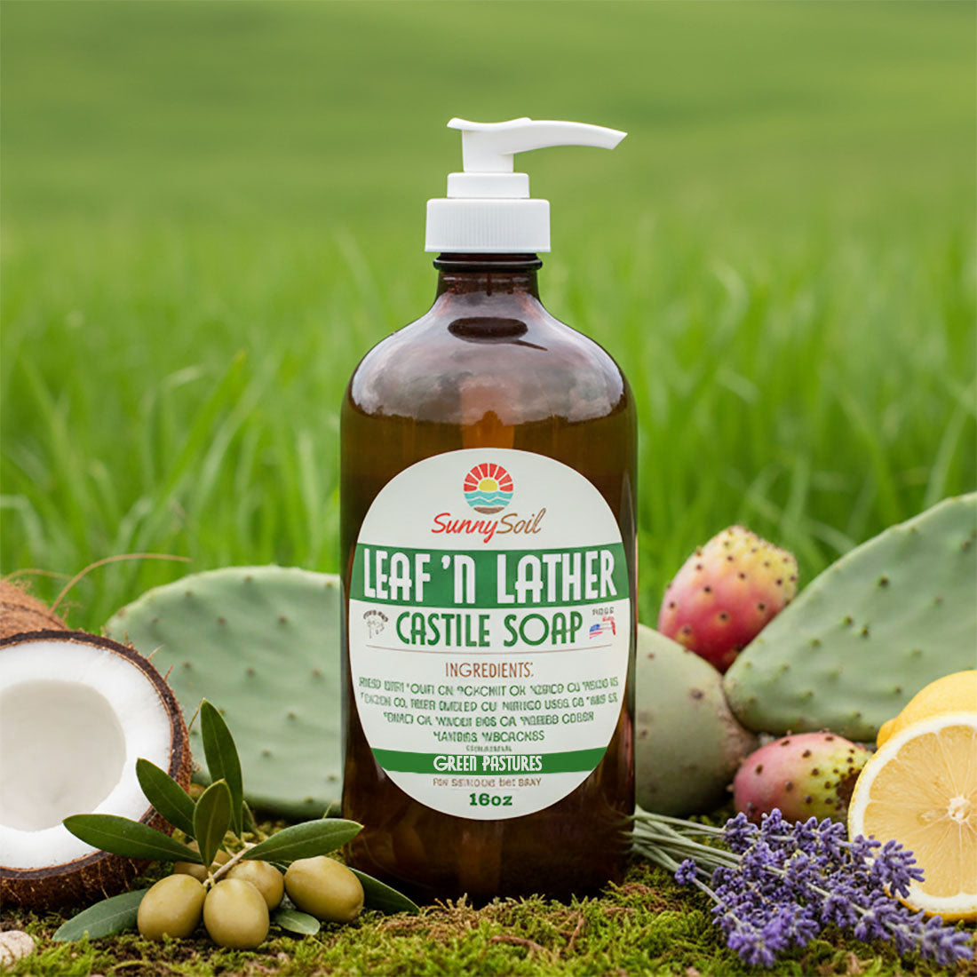 *NEW* Leaf 'n Lather Castile Soap (16oz)