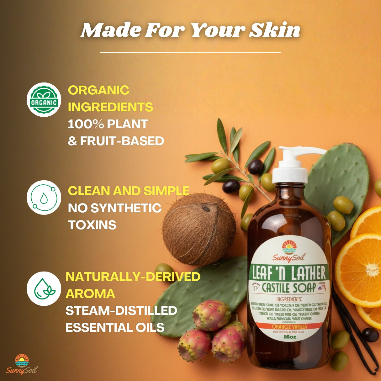 *NEW* Leaf 'n Lather Castile Soap (16oz)