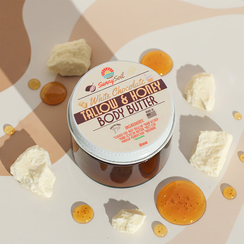 White Chocolate Tallow & Honey Body Butter (2oz)