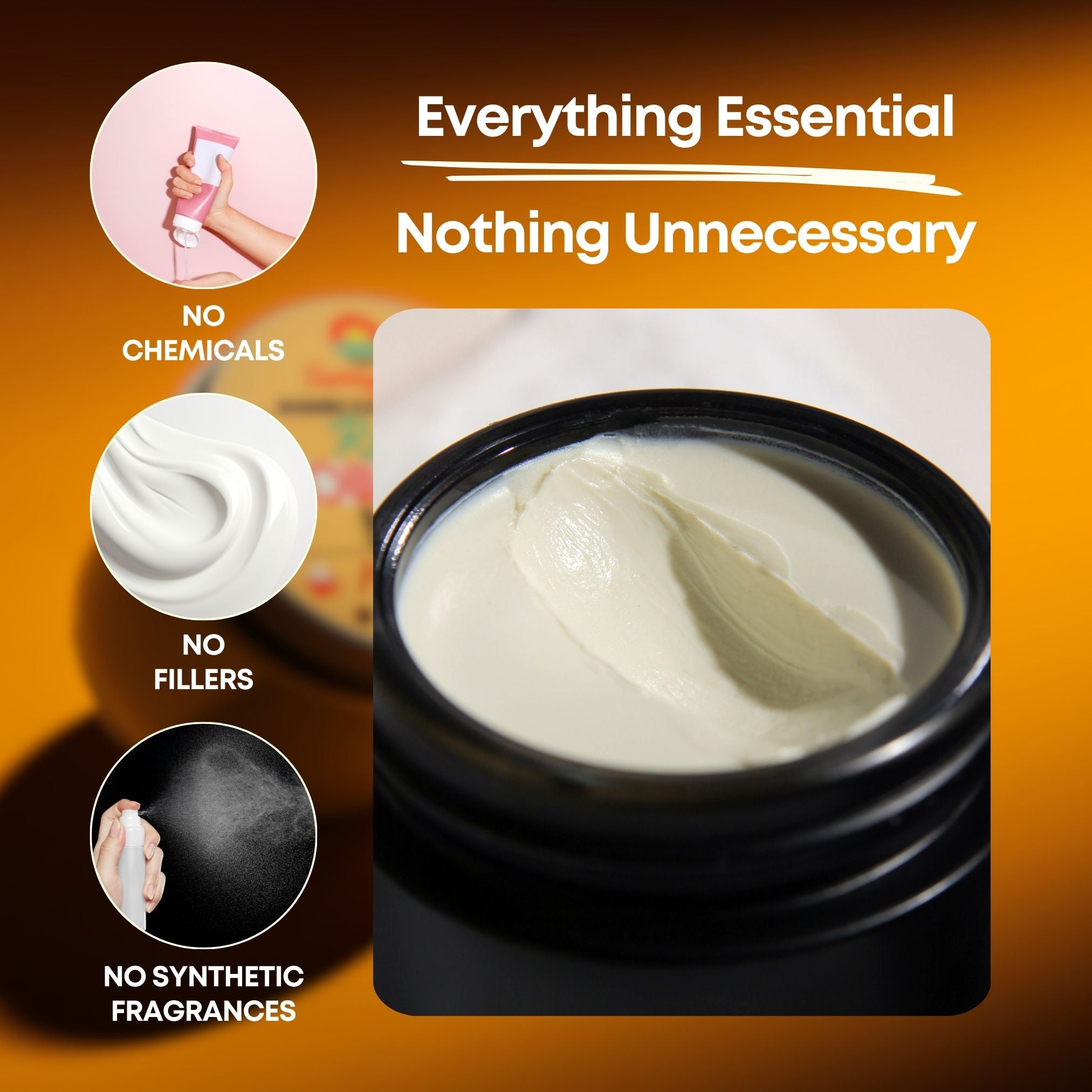 REAL Deodorant with Tallow, Shea Butter, Magnesium, & Charcoal (2.5oz)