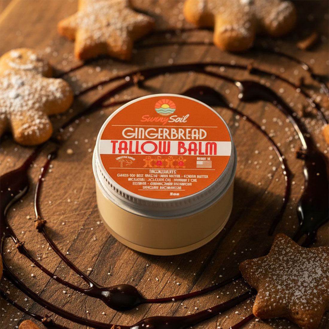 NOUVEAU baume au suif de pain d'épices - Hydratant pour le corps et le visage (Spécial vacances)