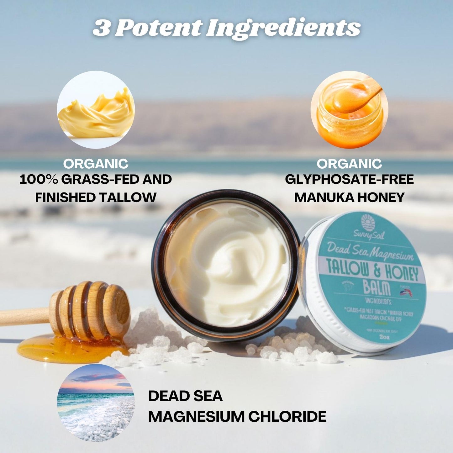 *NEW* Dead Sea Magnesium Tallow & Honey Balm