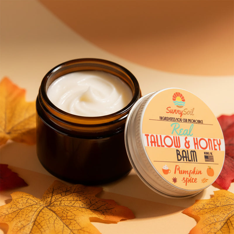 Pumpkin Spice Tallow & Honey Balm (2oz)